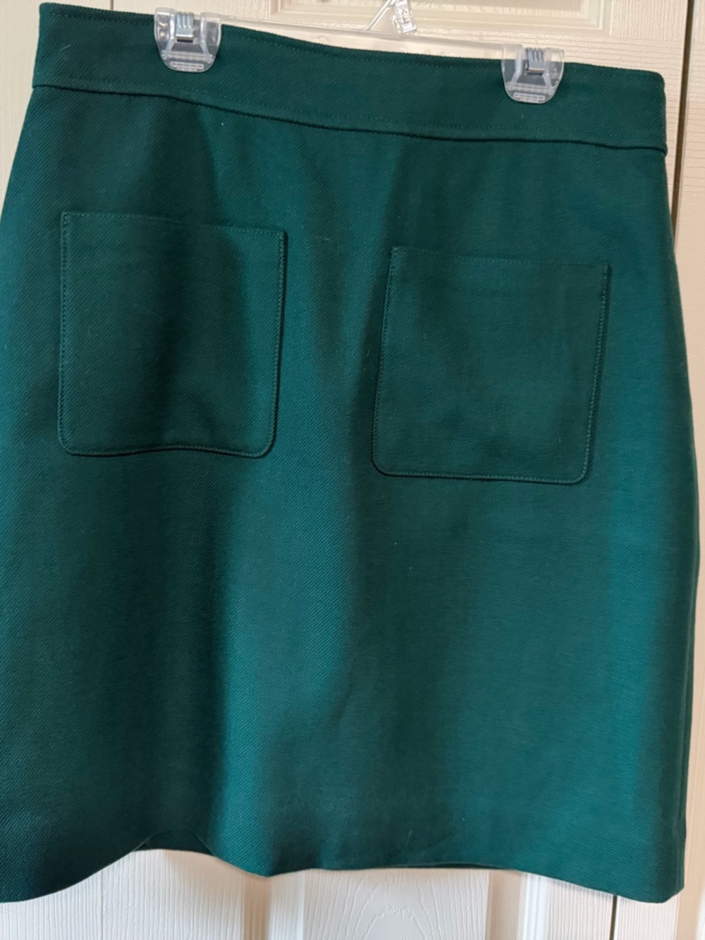 J. Crew Teal Patch-Pocket Mini Skirt
